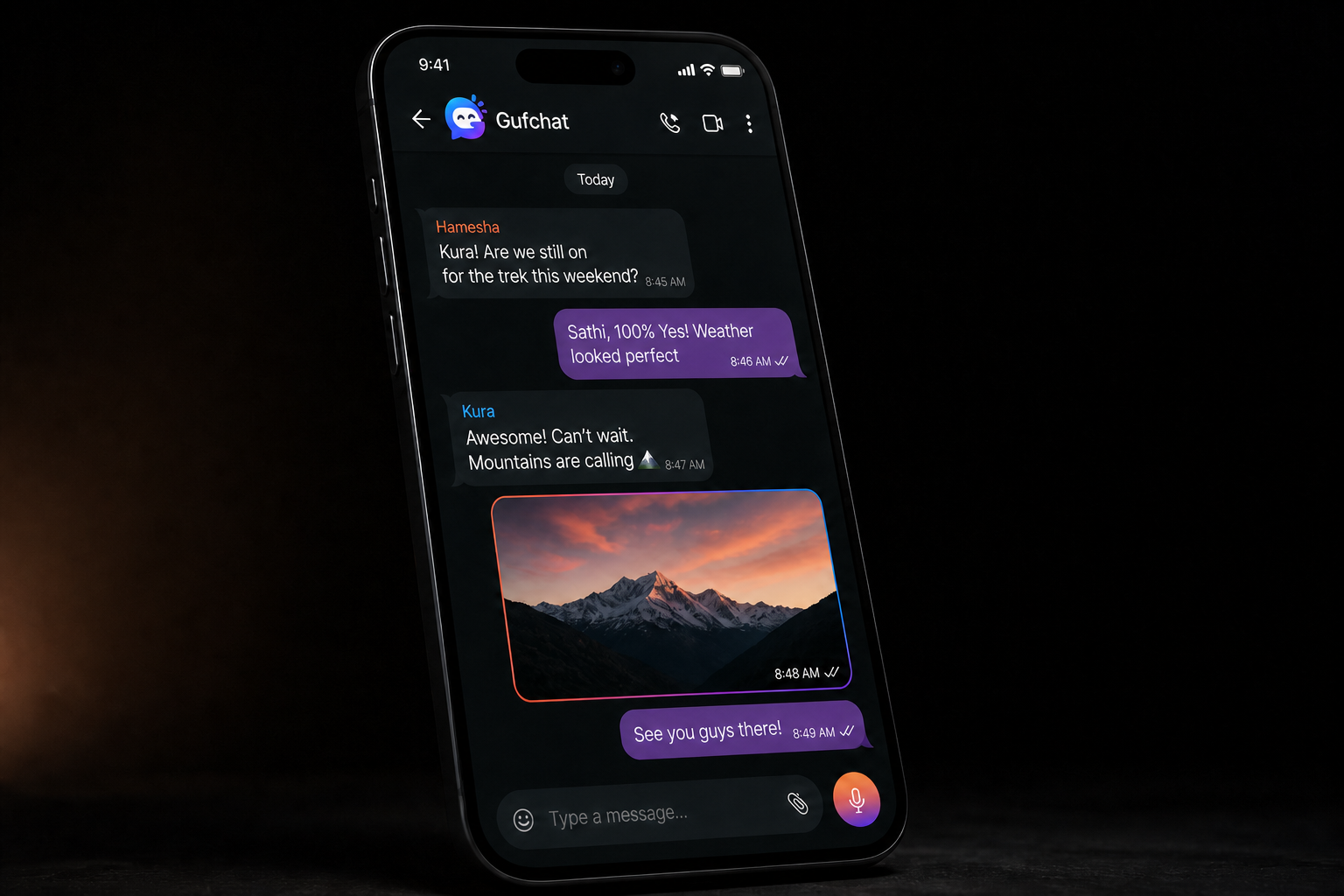 Gufchat conversation